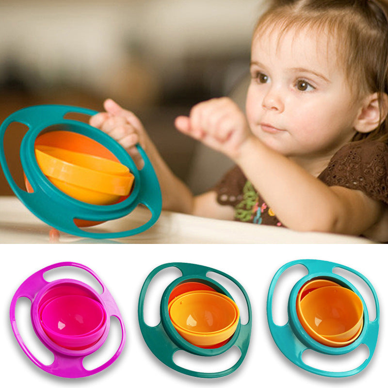 No-Spill Rotating Bowl